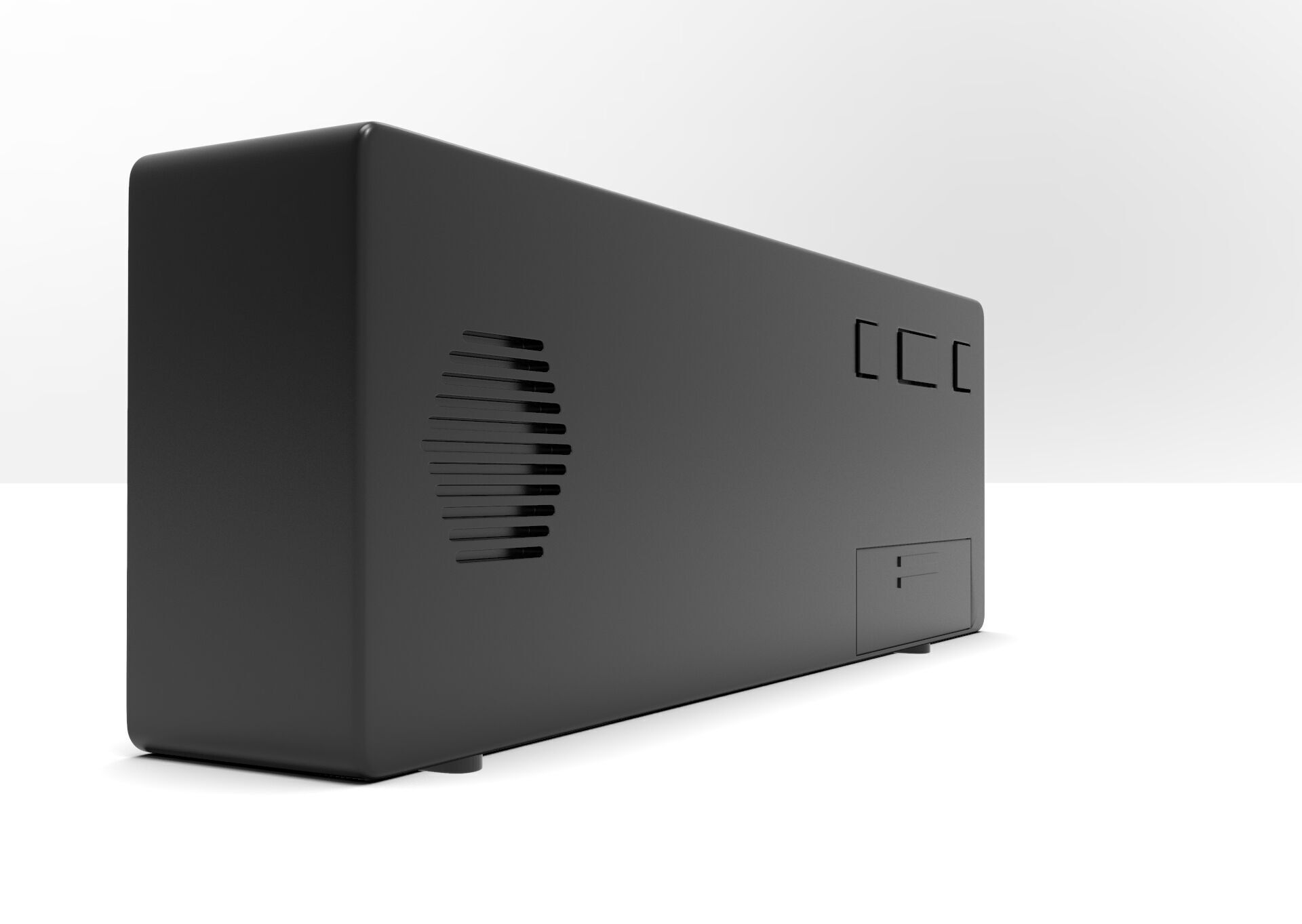 CLOCK BLACK BLUE Low-poly 3D model_6