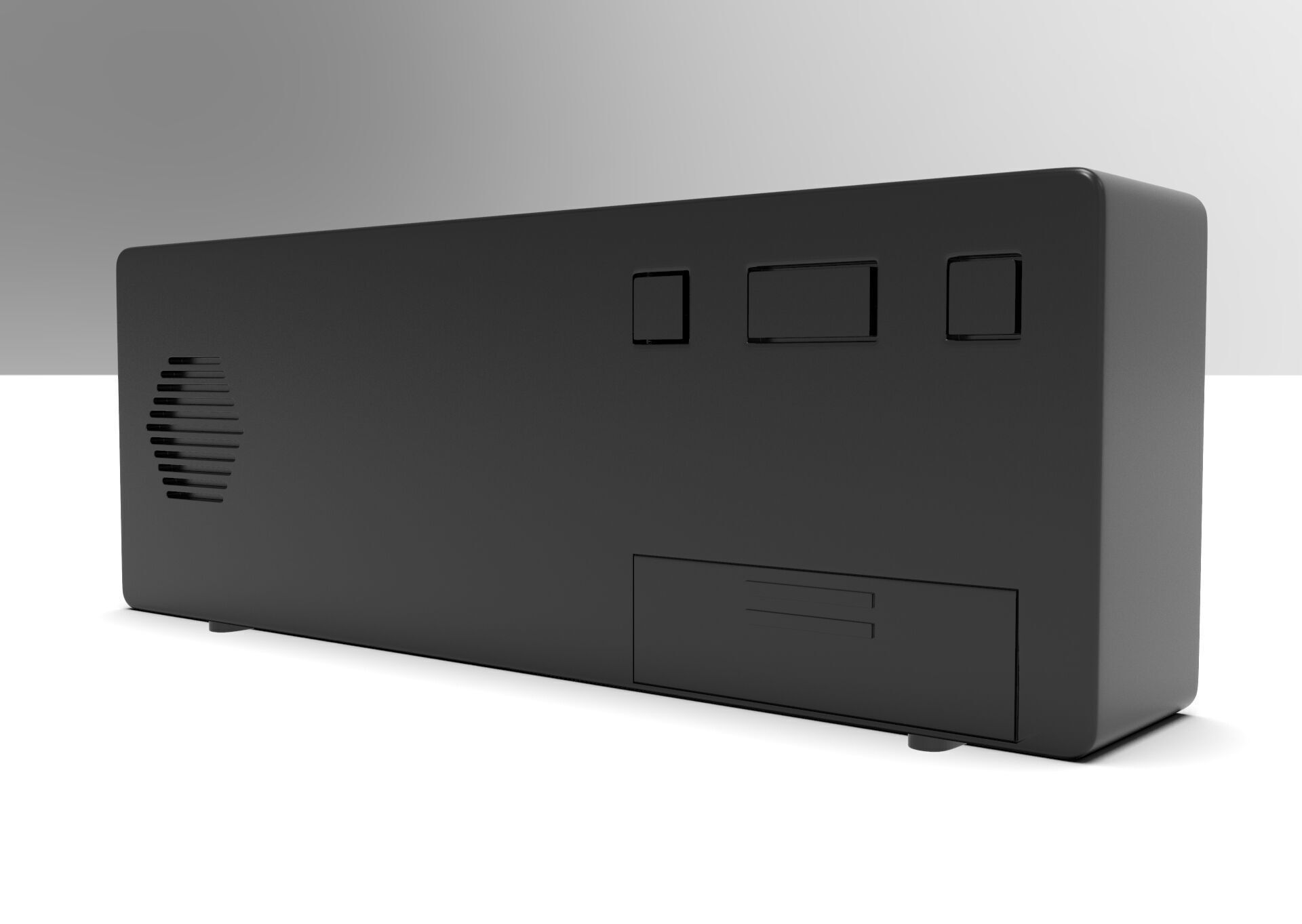 CLOCK BLACK BLUE Low-poly 3D model_5