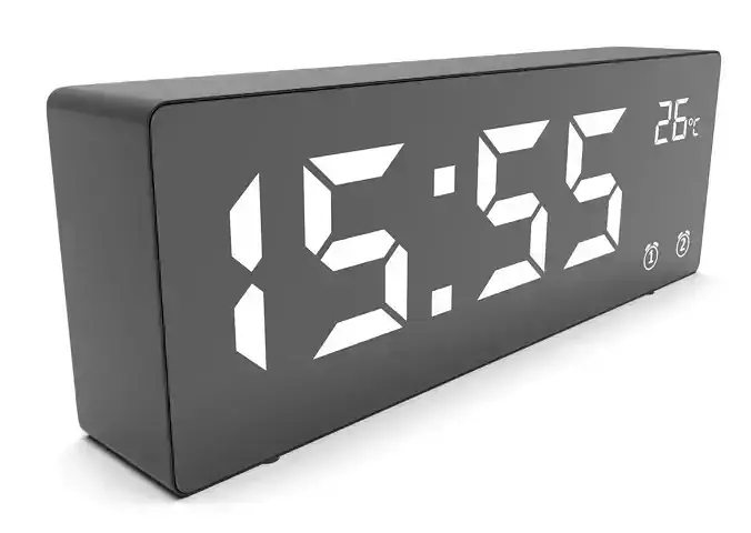 CLOCK BLACK WHITE Low-poly 3D model