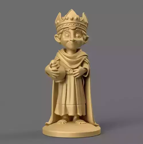 3D STL Balthazar with Myrrh for Nativity Display 3D print model