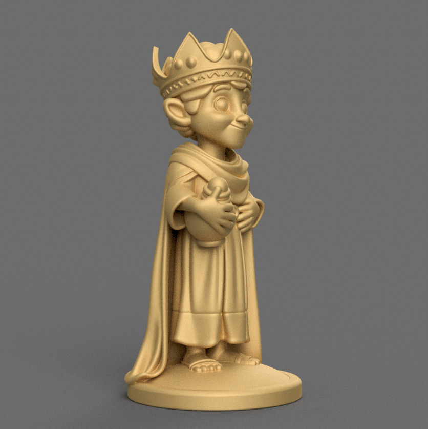 3D STL Balthazar with Myrrh for Nativity Display 3D print model_7