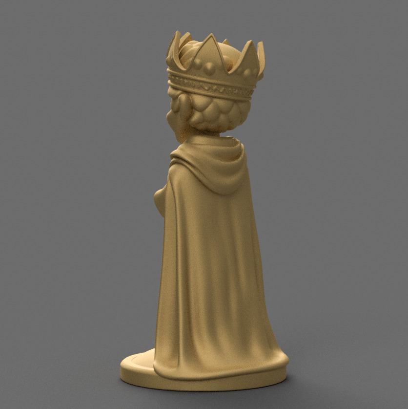 3D STL Balthazar with Myrrh for Nativity Display 3D print model_3