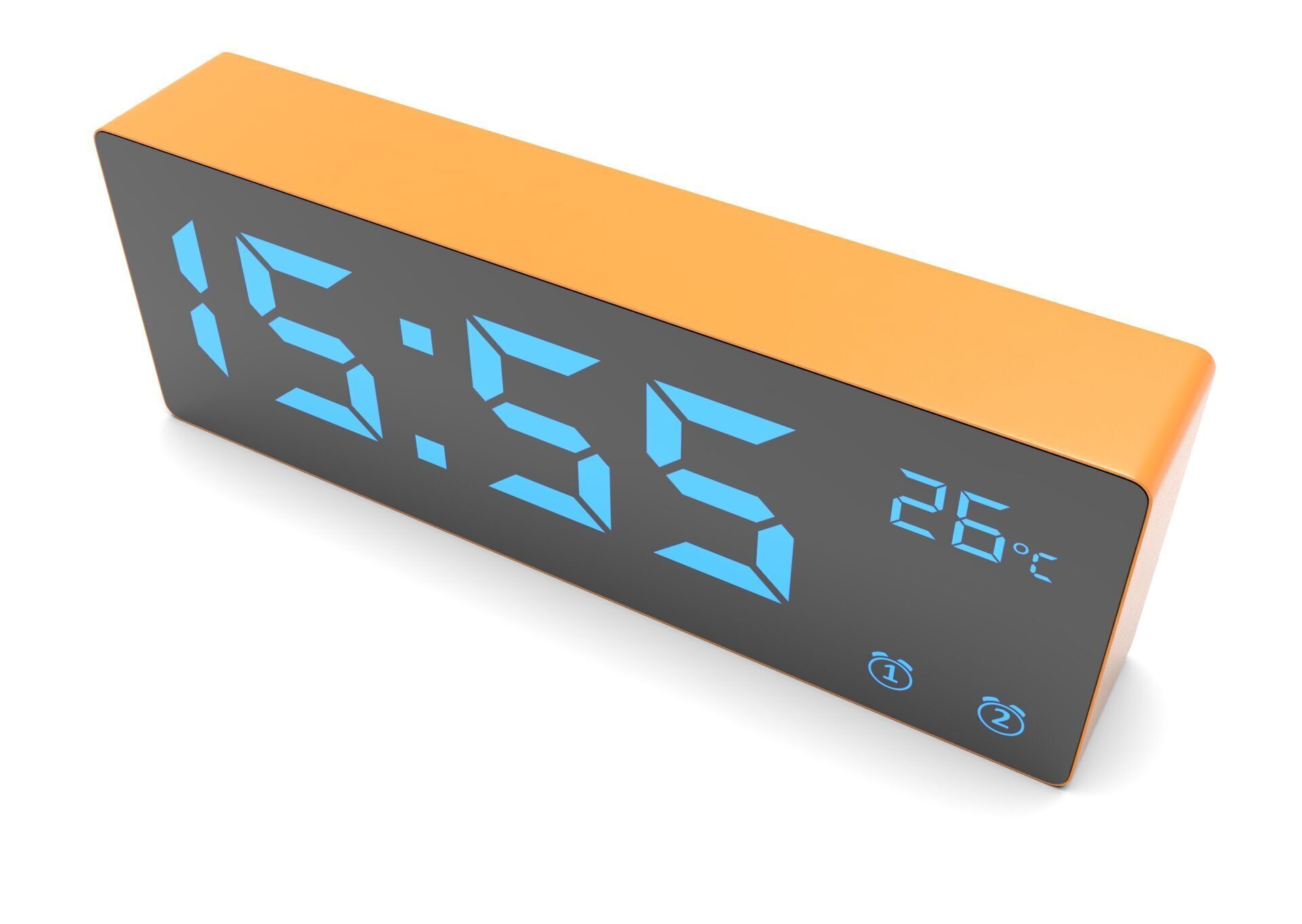 CLOCK ORANGE BLUE Low-poly 3D model_9