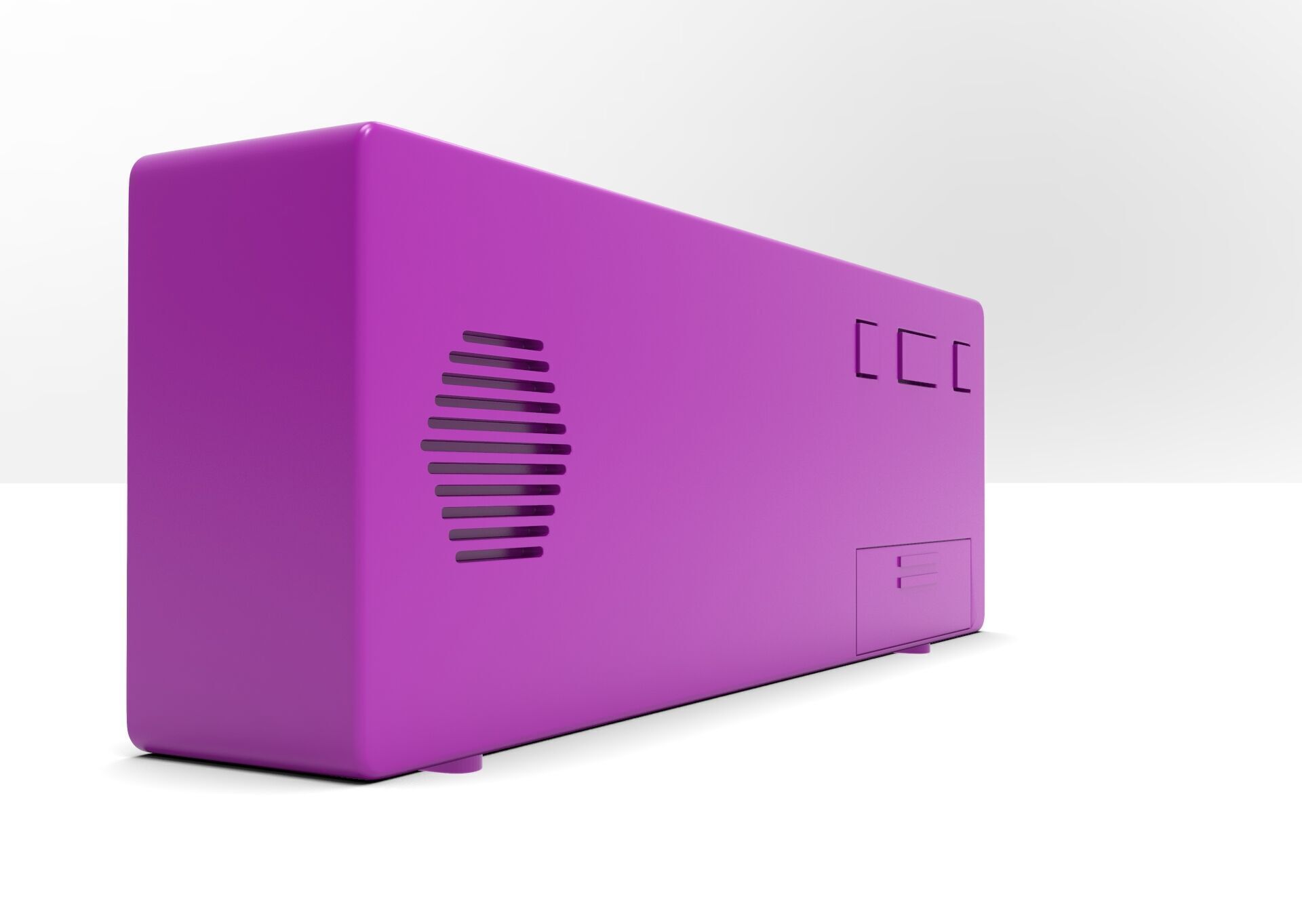 CLOCK PURPLE BLUE Low-poly 3D model_5