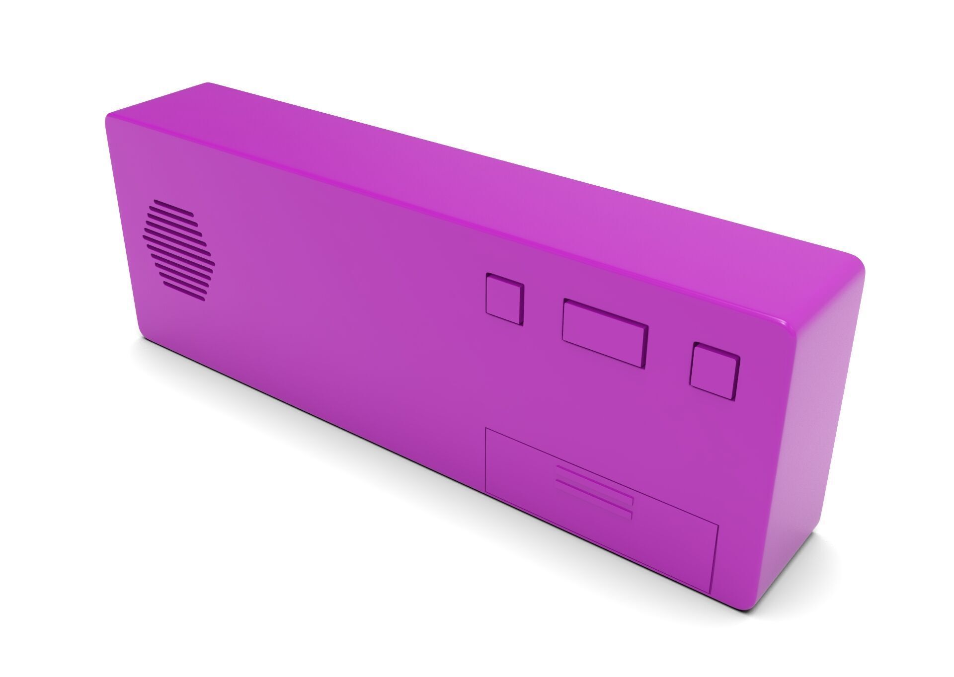 CLOCK PURPLE BLUE Low-poly 3D model_7