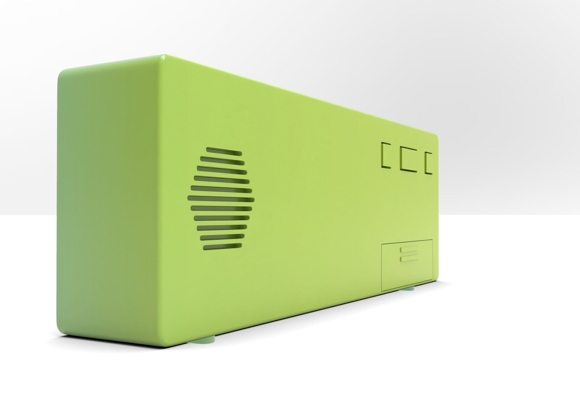 CLOCK BLUEGREEN BLUE Low-poly 3D model_5