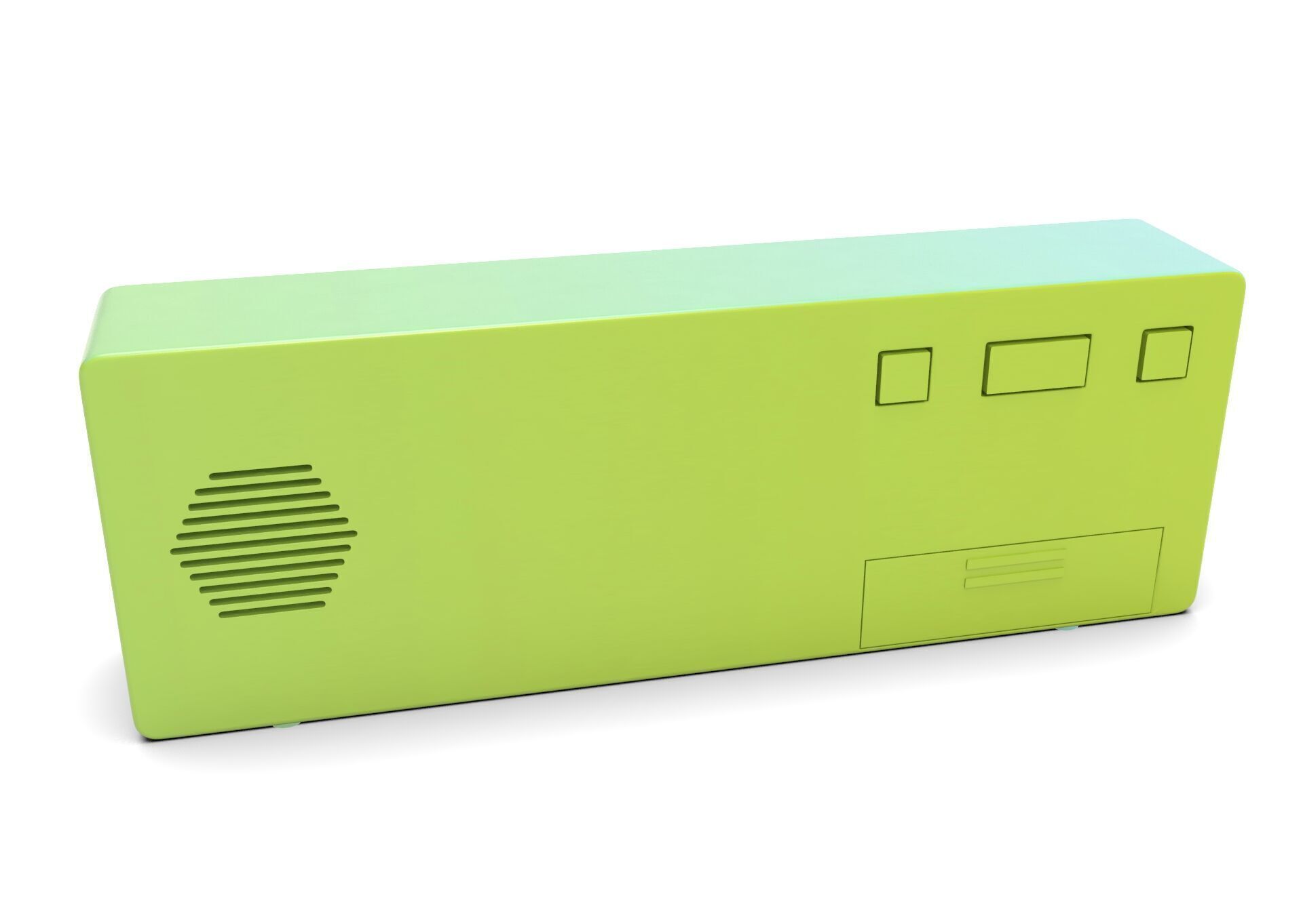 CLOCK BLUEGREEN BLUE Low-poly 3D model_6