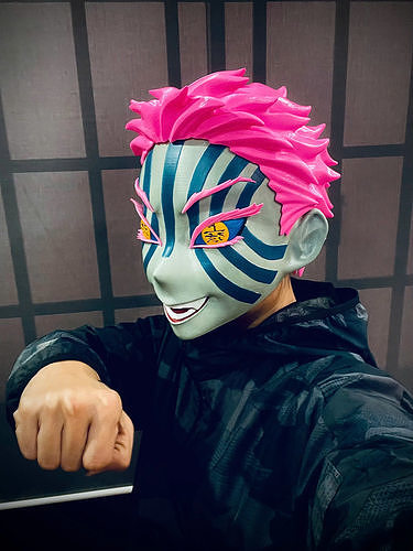 Akaza Head Wearable - Demon Slayer - Kimetsu no Yaiba 3D print model