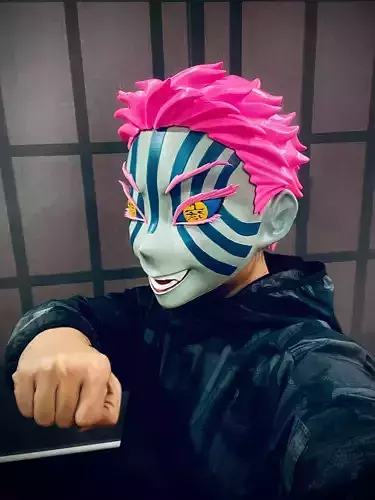 Akaza Head Wearable - Demon Slayer - Kimetsu no Yaiba 3D print model