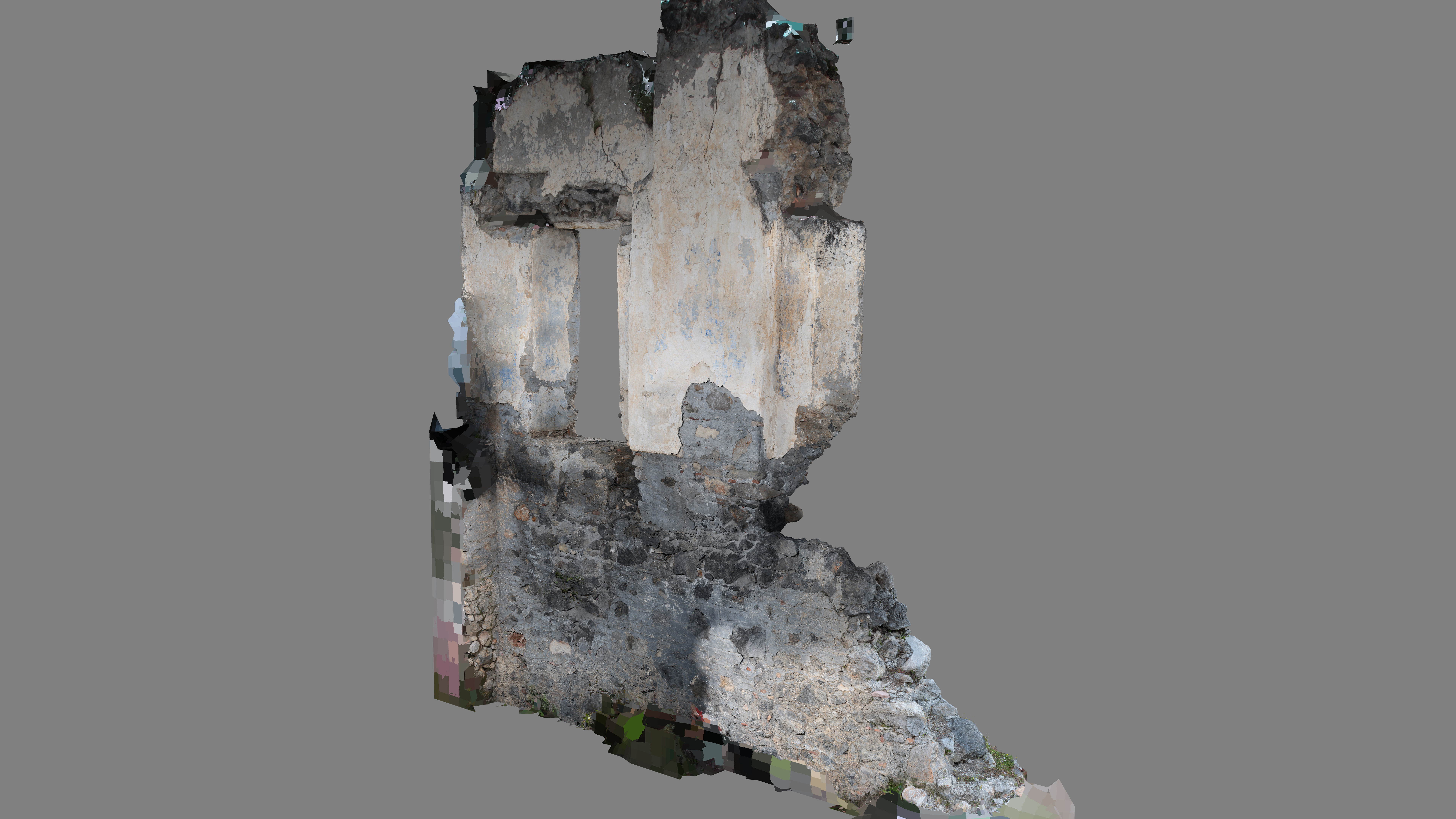 Abandoned House Ruined Part Scan - Broken Wall 05 3D model_20
