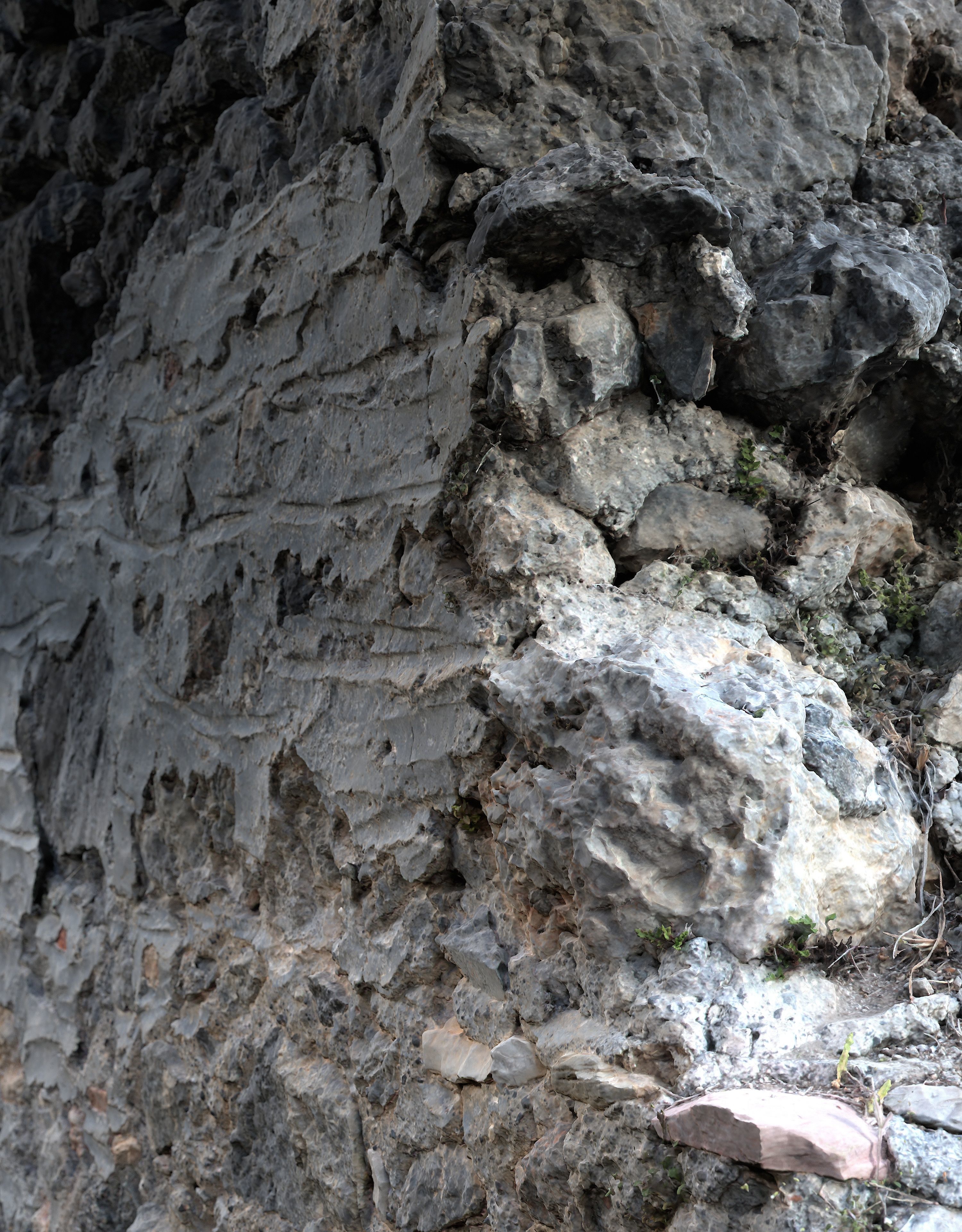 Abandoned House Ruined Part Scan - Broken Wall 05 3D model_3