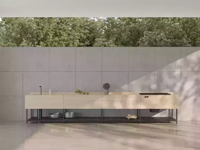 Modern Outdoor Kitchen 01