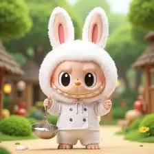 This is white tranding labubu 3D model