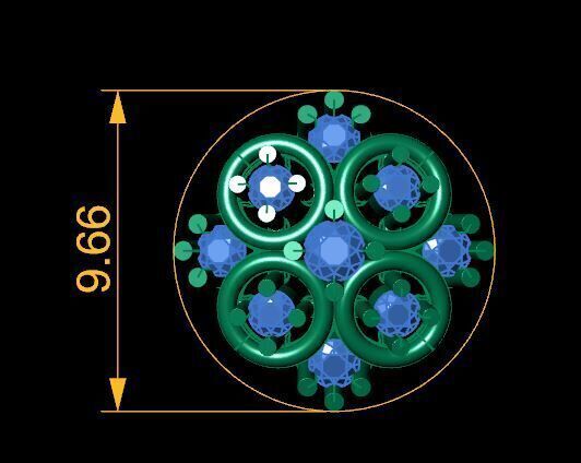 Beautiful Diamonds Nosepin For Women 3D print model_15