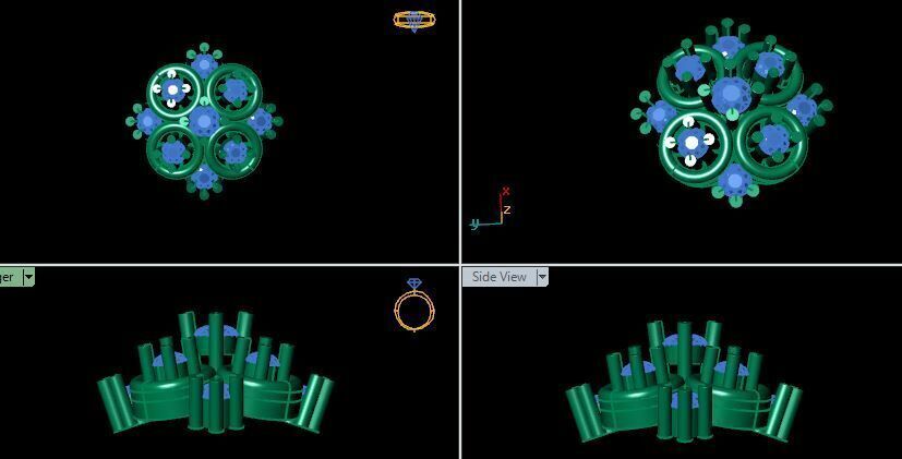 Beautiful Diamonds Nosepin For Women 3D print model_13