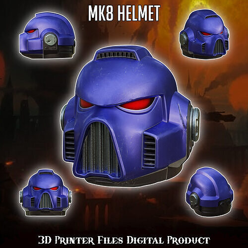 Space Warriors MK8 Helmet 3D print model