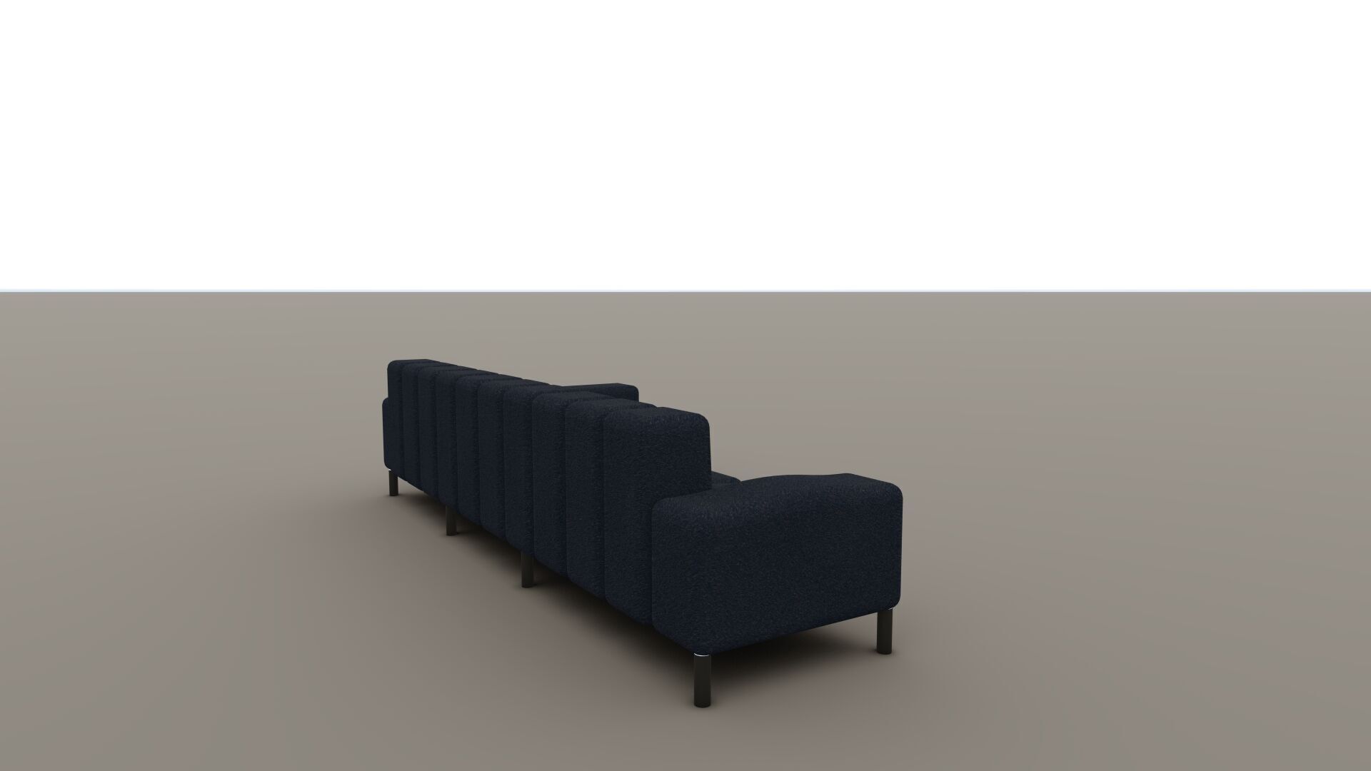Modern Sofa 3D Model  Low-poly 3D model_3