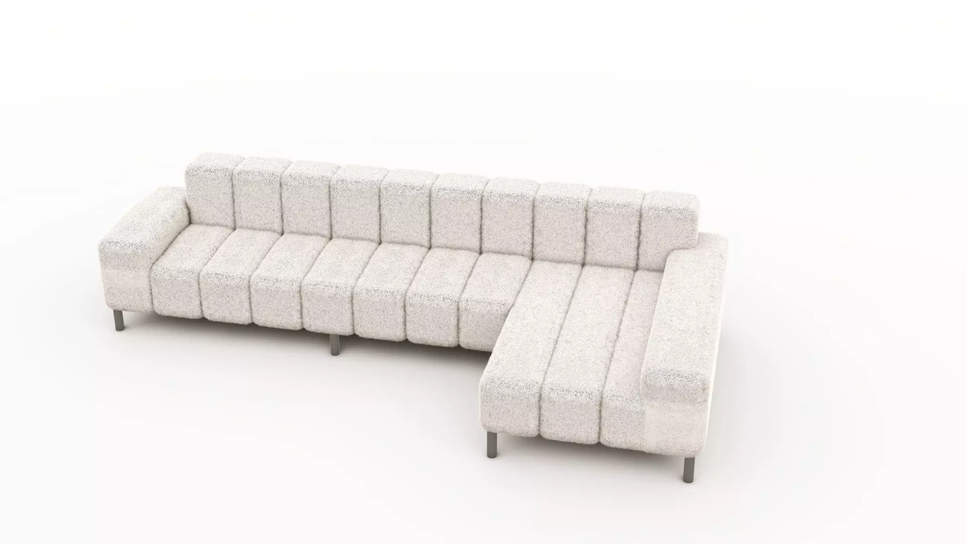 Modern Sofa 3D Model  Low-poly 3D model_0