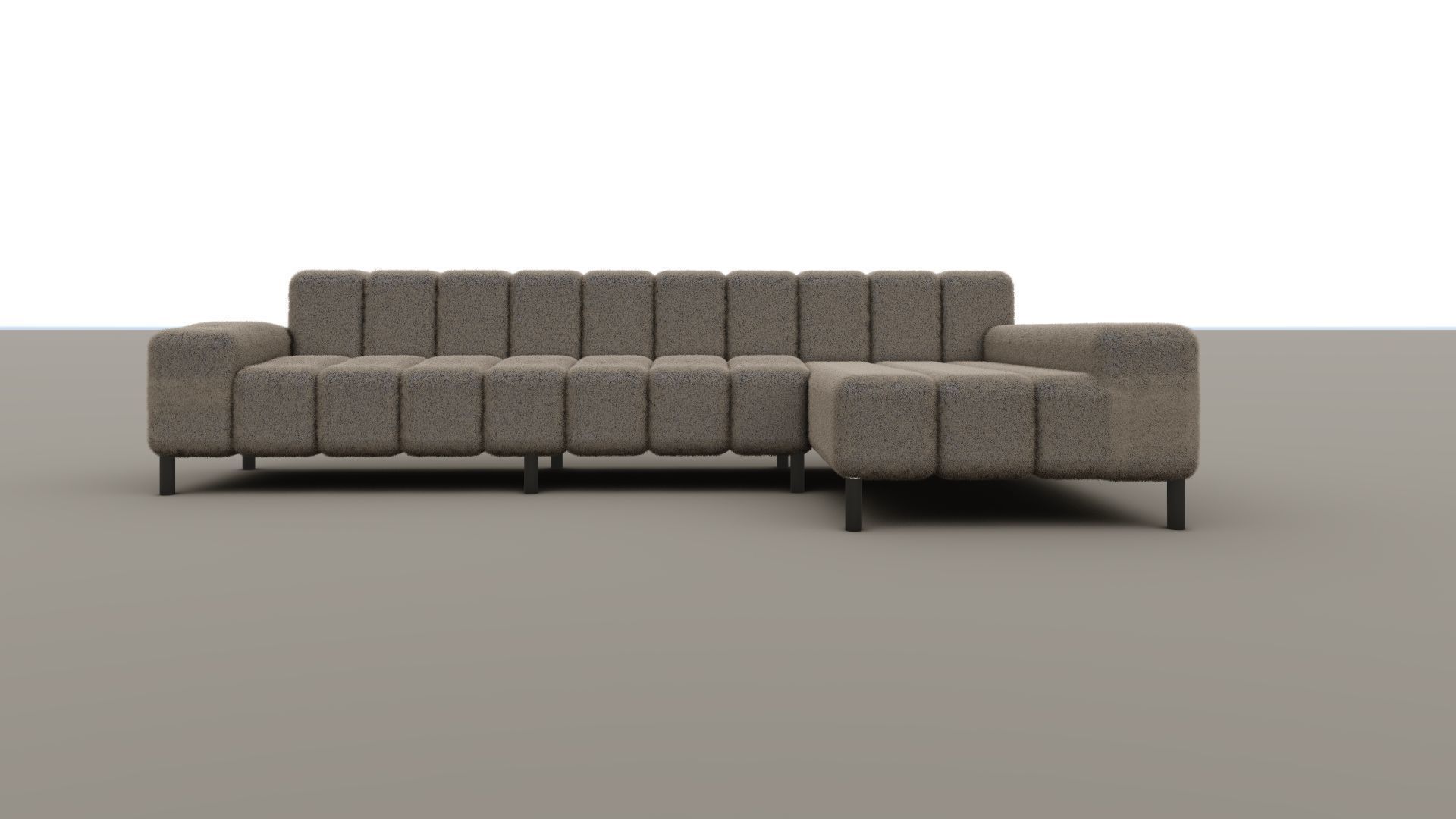 Modern Sofa 3D Model  Low-poly 3D model_1