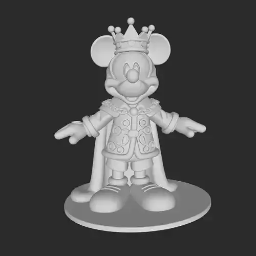 The king mickey mouse 3D print model