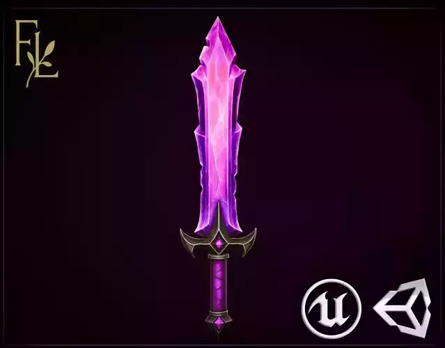 Magic Sword - Game Ready Weapon