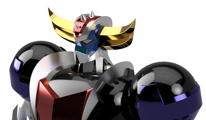 UFO ROBOT GRANDIZER U FIGURE 3D MODELS  3D print model
