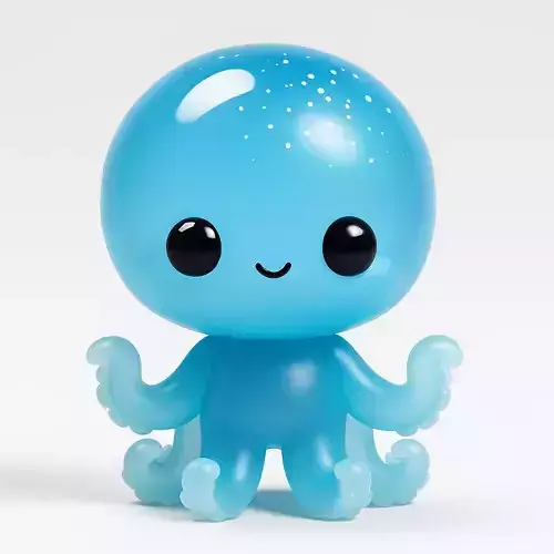 Kawaii Octopus 3D Model