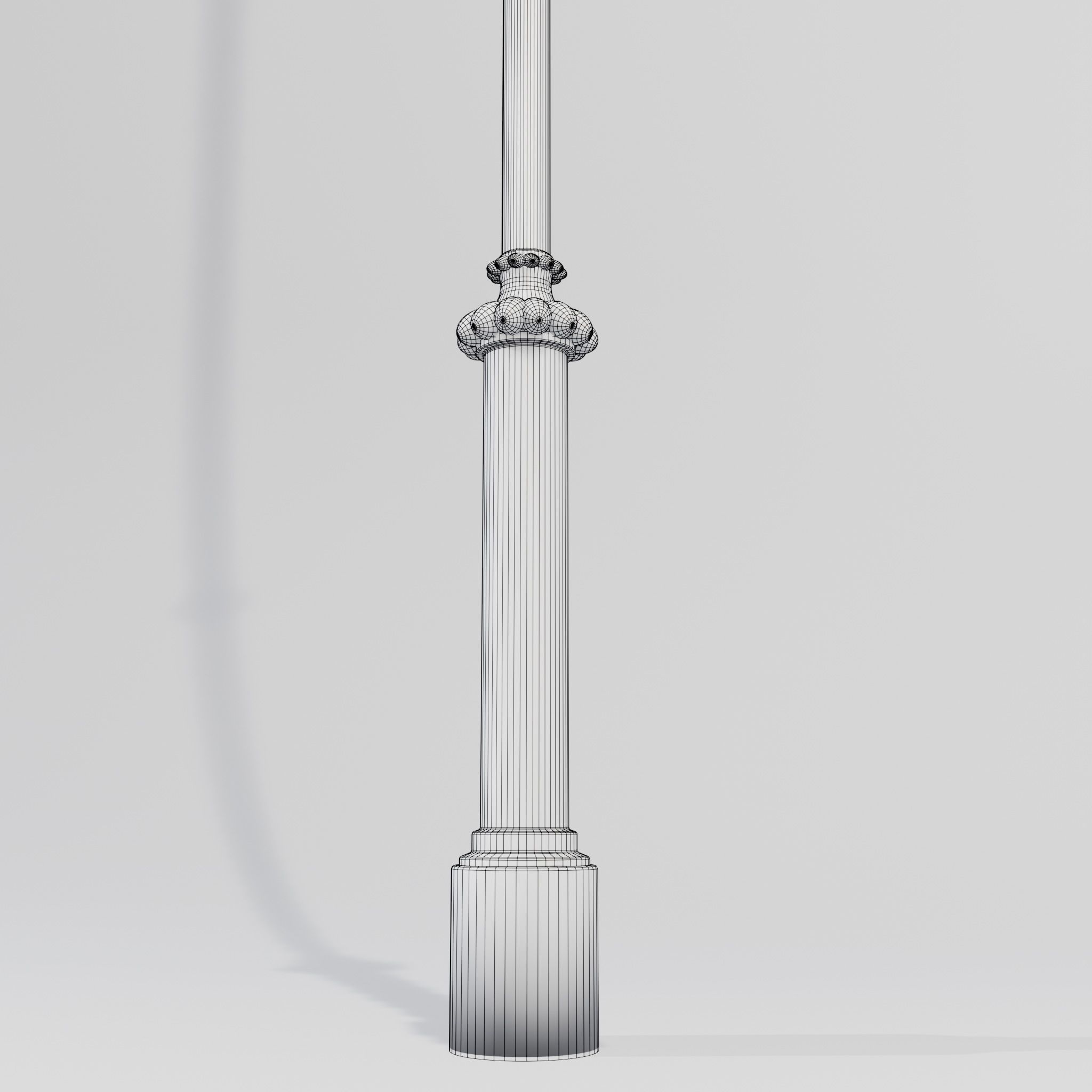 london street light 3D model_8
