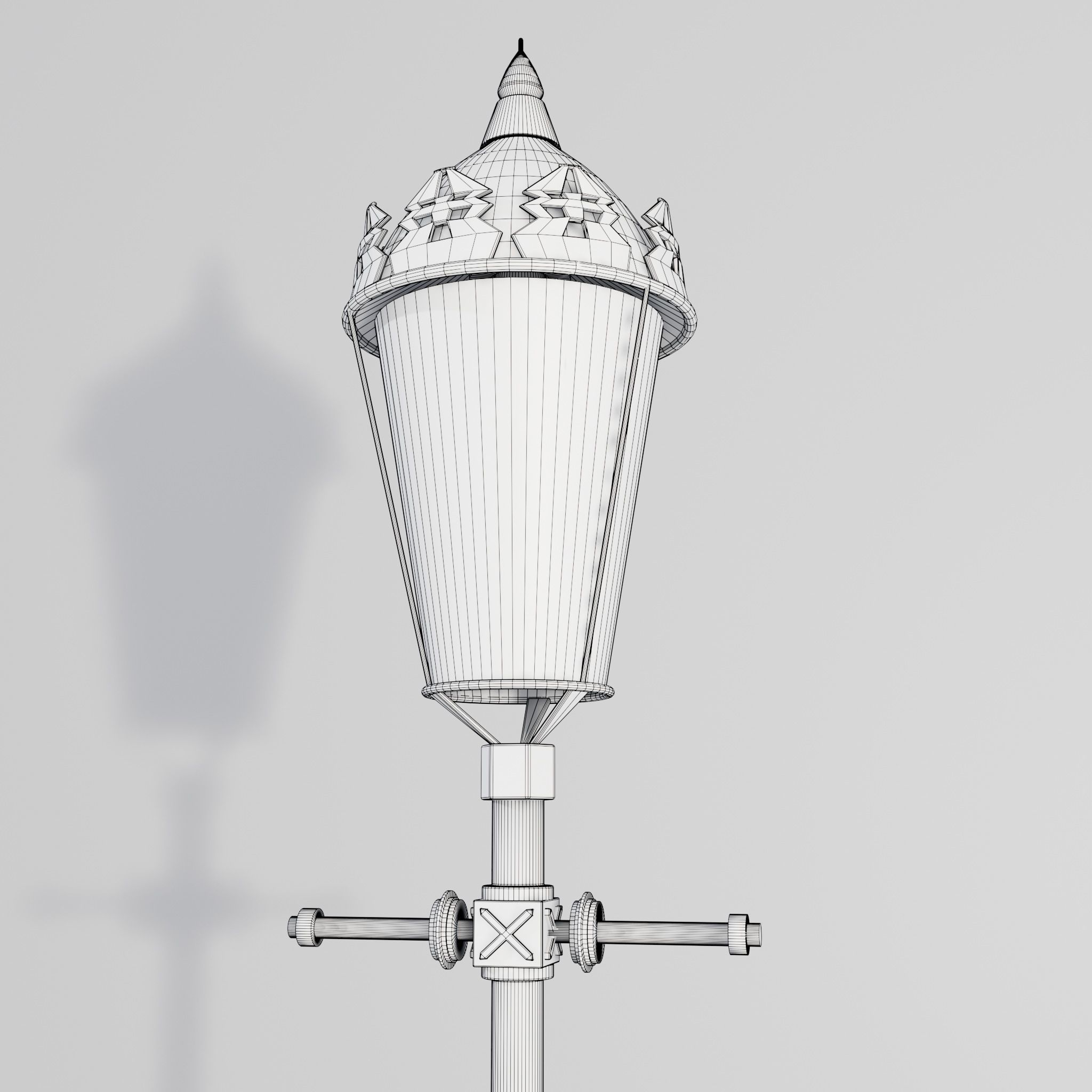 london street light 3D model_4