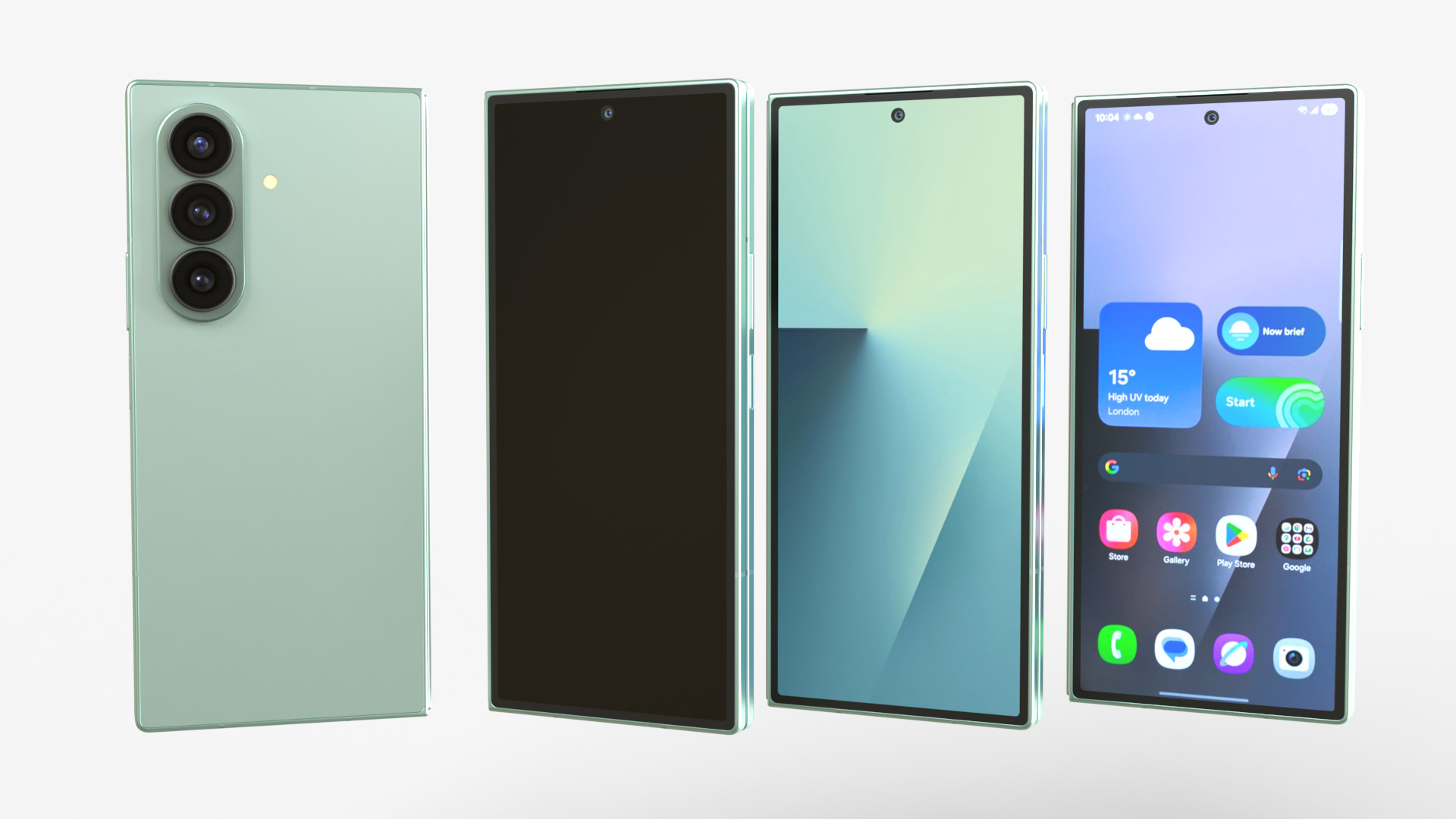 Samsung Galaxy Z Fold 7 Mint 3D model_2