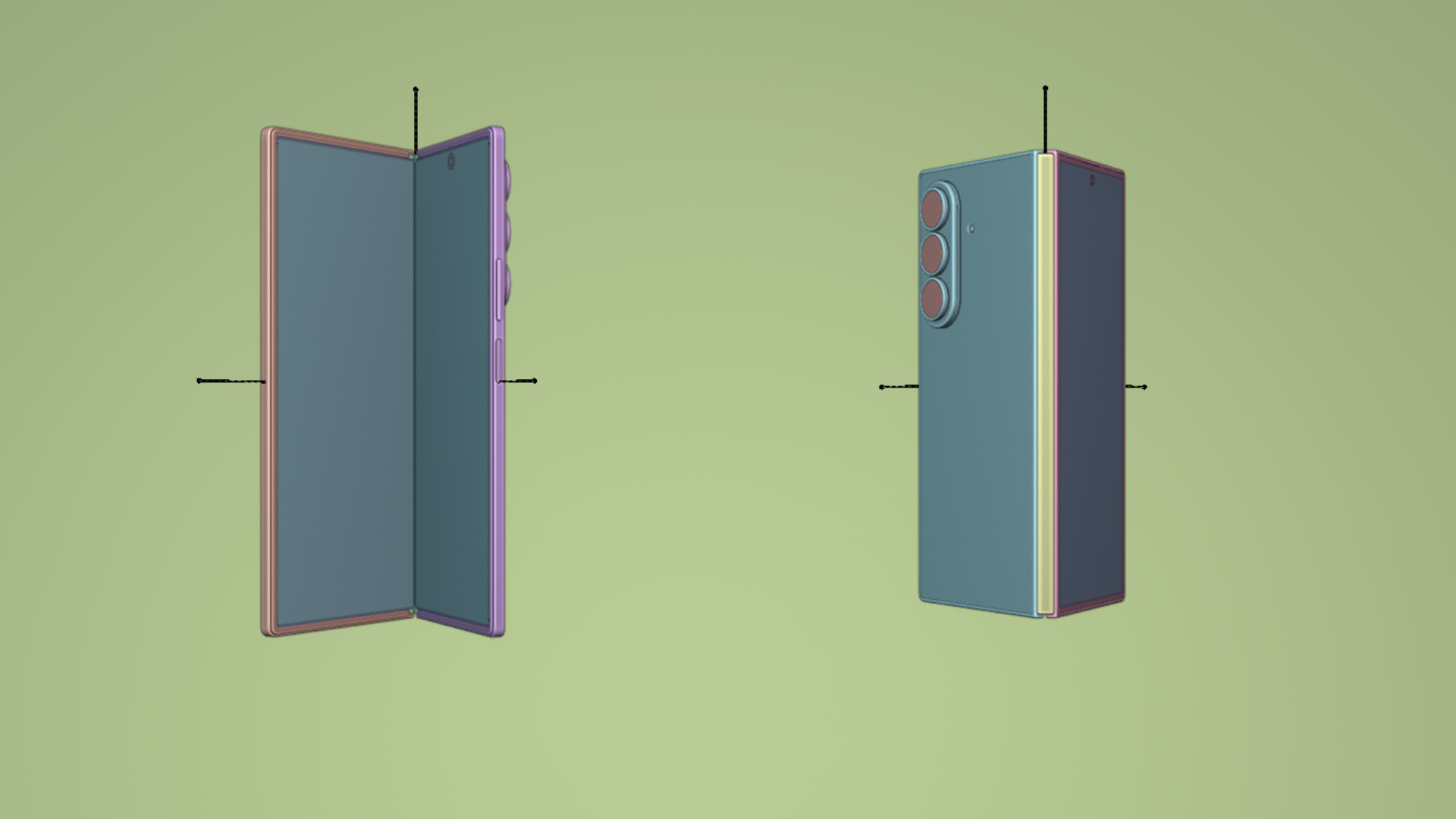 Samsung Galaxy Z Fold 7 Mint 3D model_14