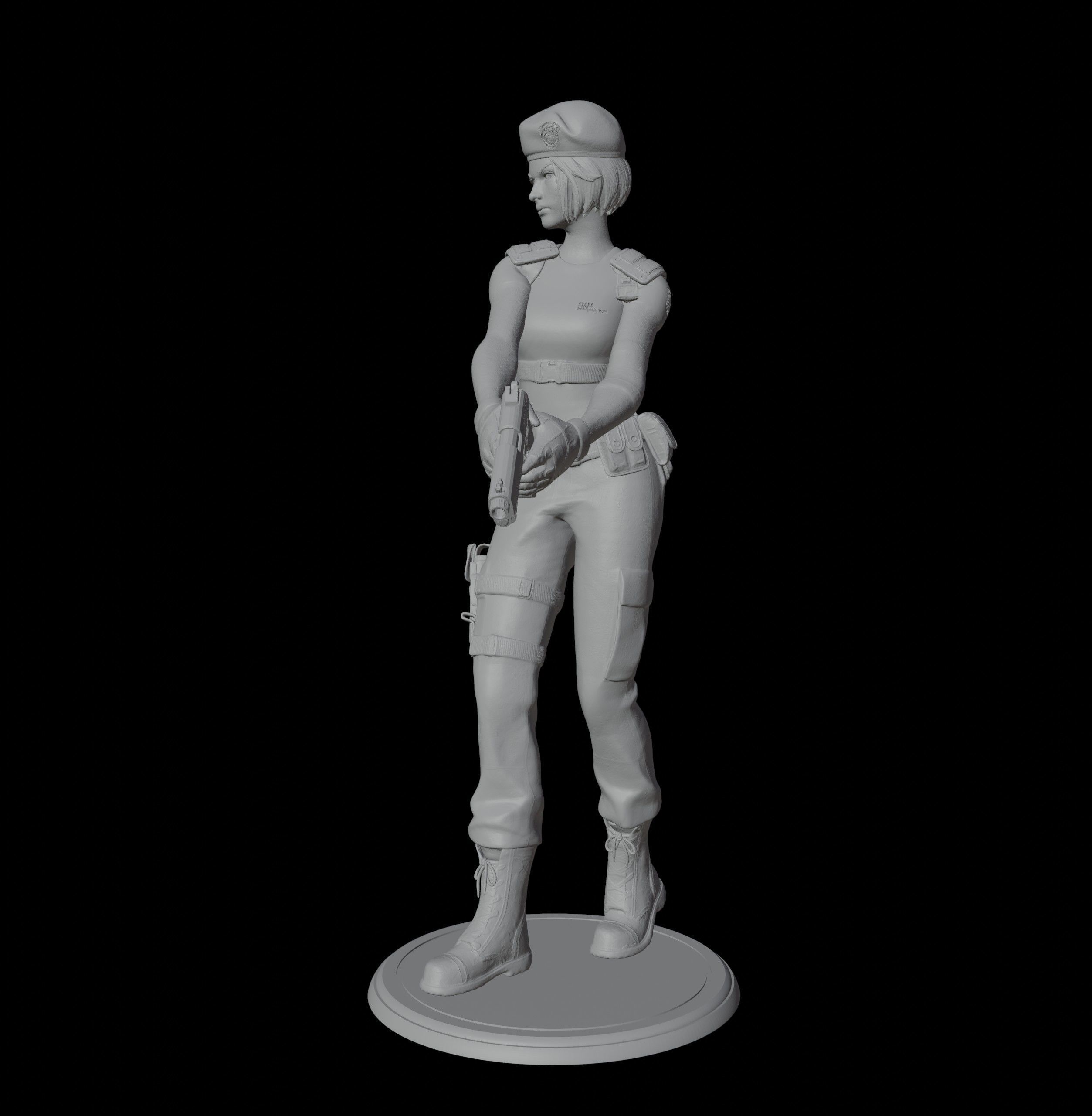 Jill Valentine 3D print model_3