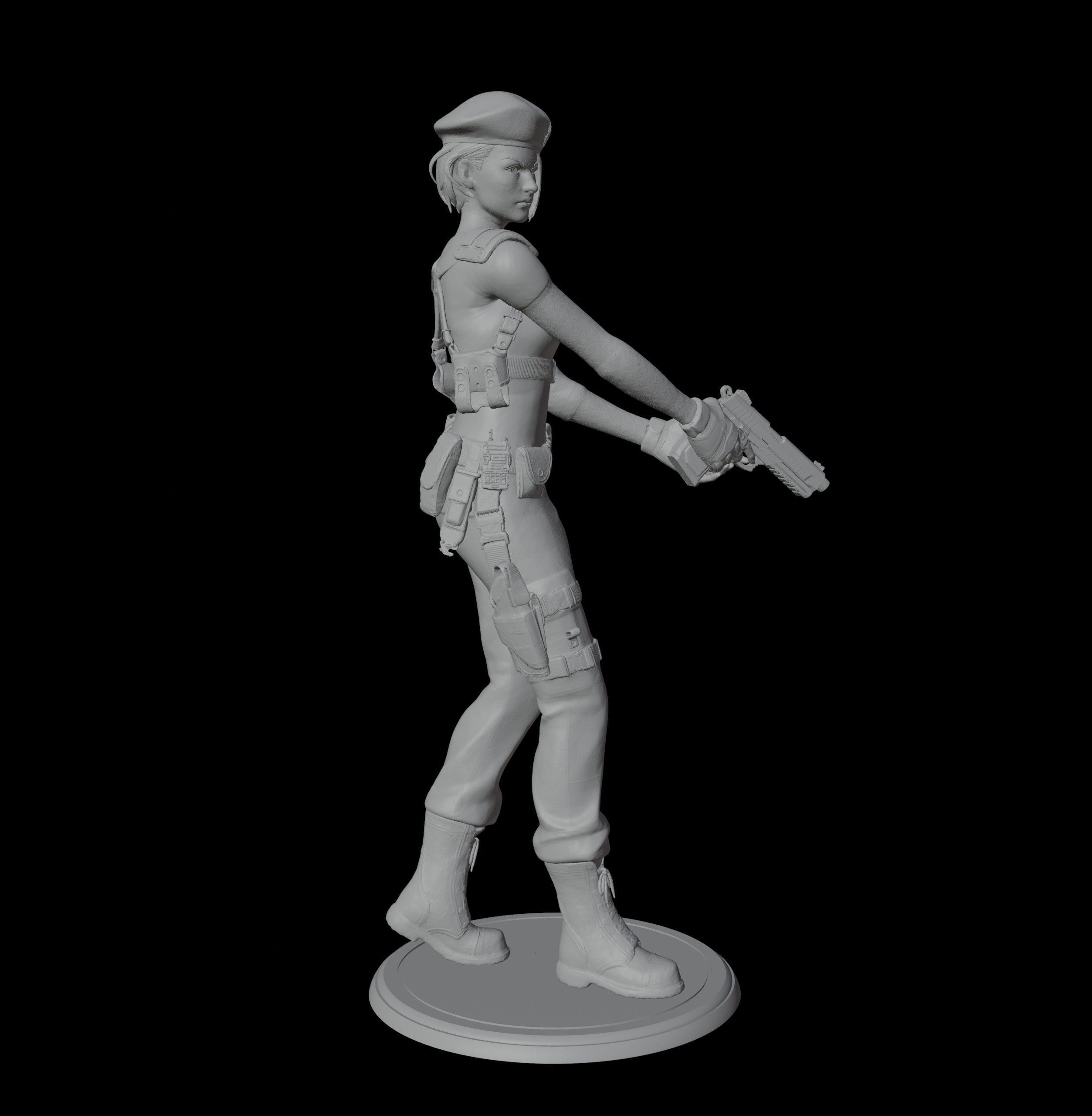 Jill Valentine 3D print model_11