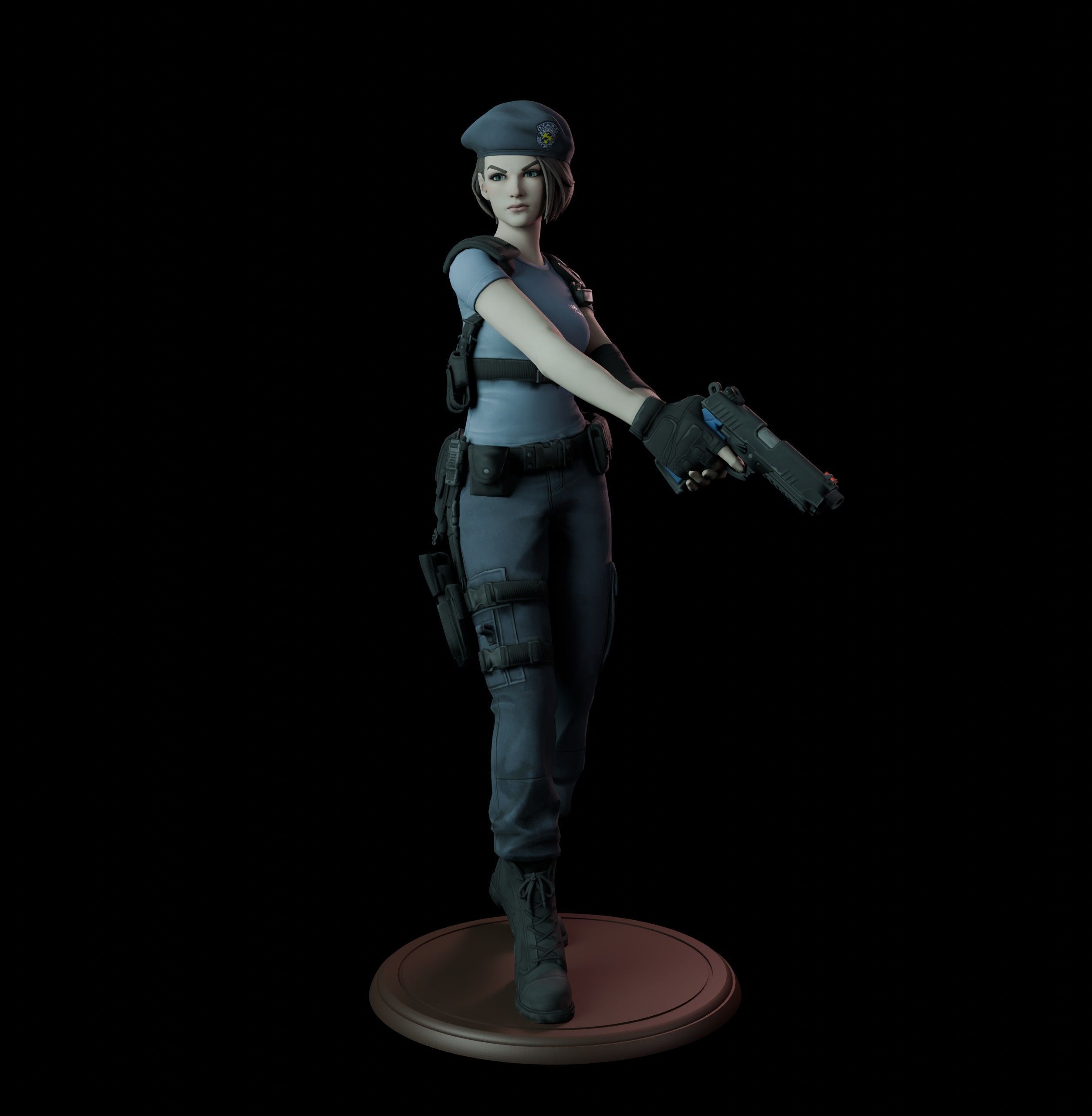 Jill Valentine 3D print model_0