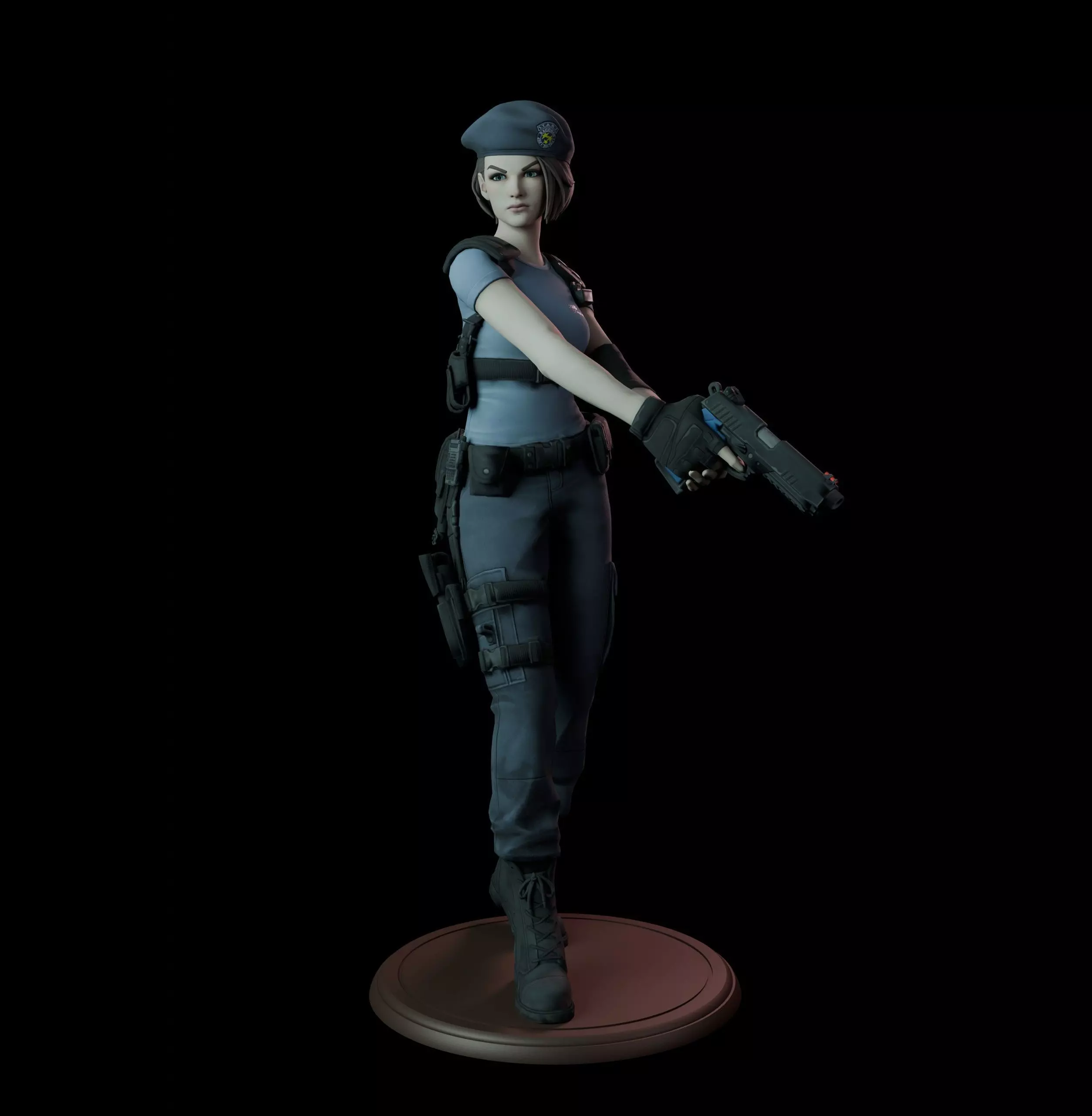 Jill Valentine 3D print model_0