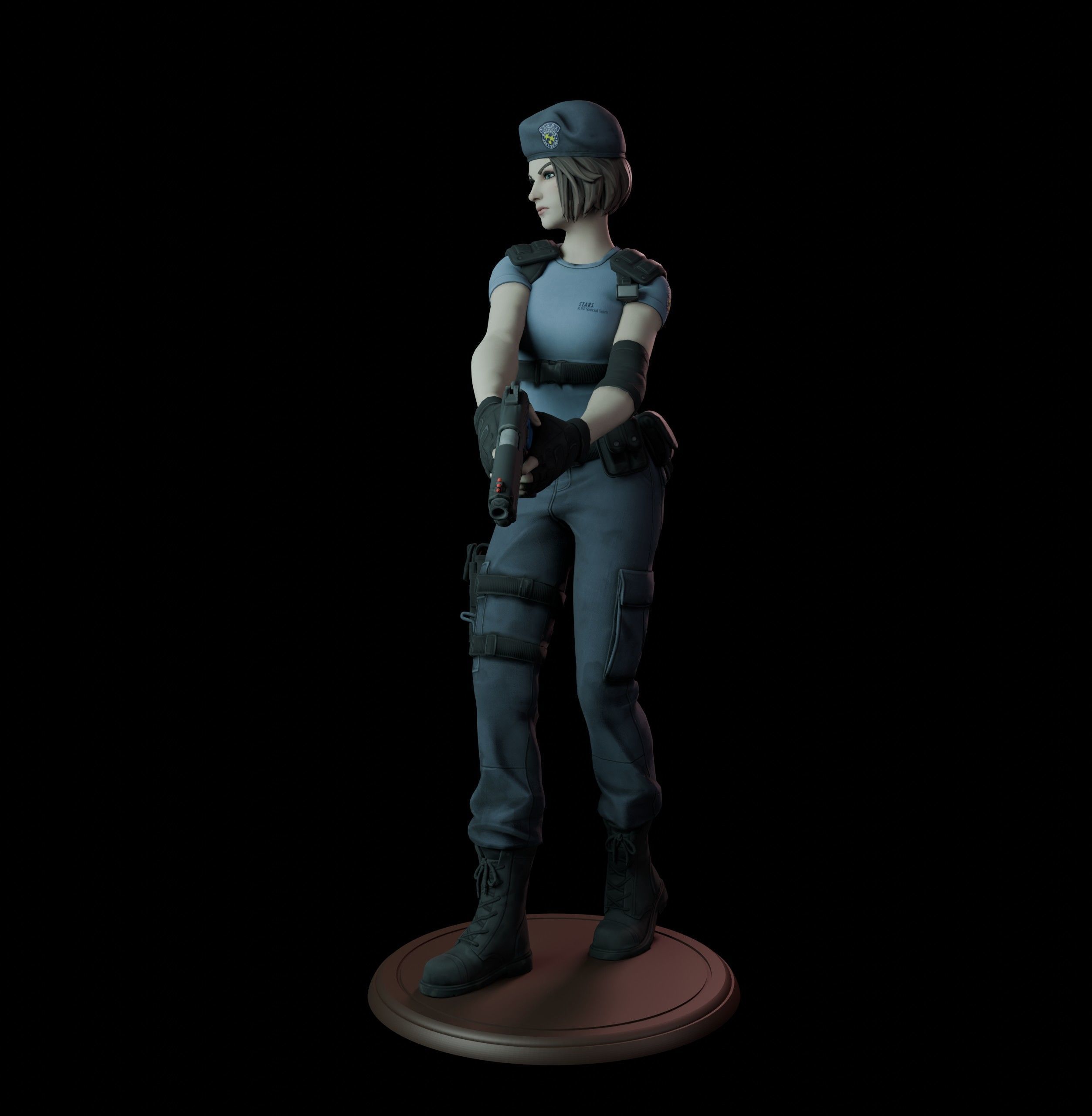 Jill Valentine 3D print model_2