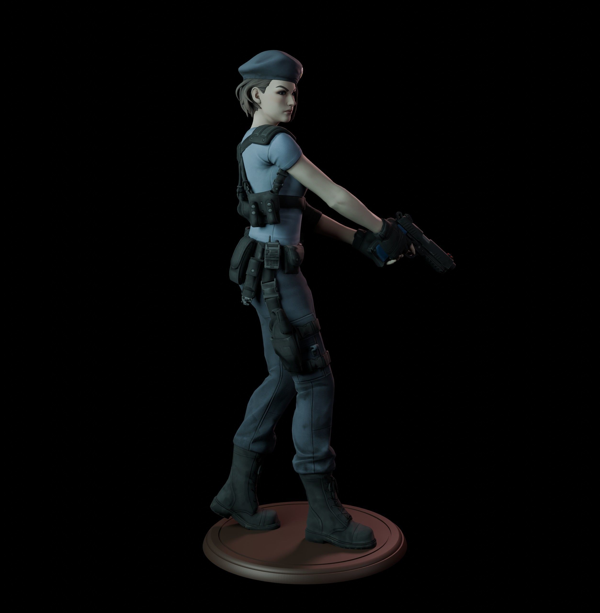 Jill Valentine 3D print model_10