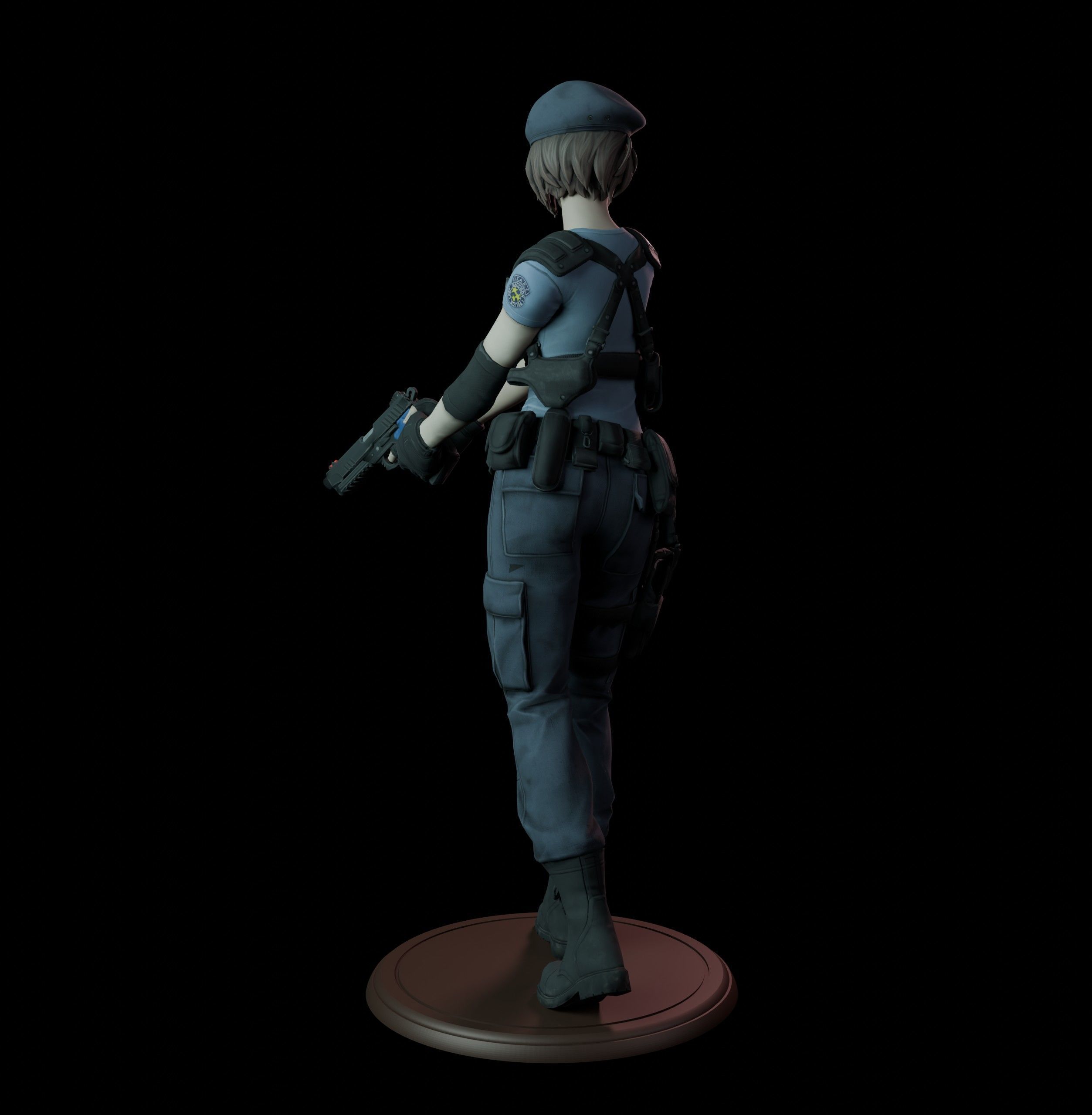 Jill Valentine 3D print model_6