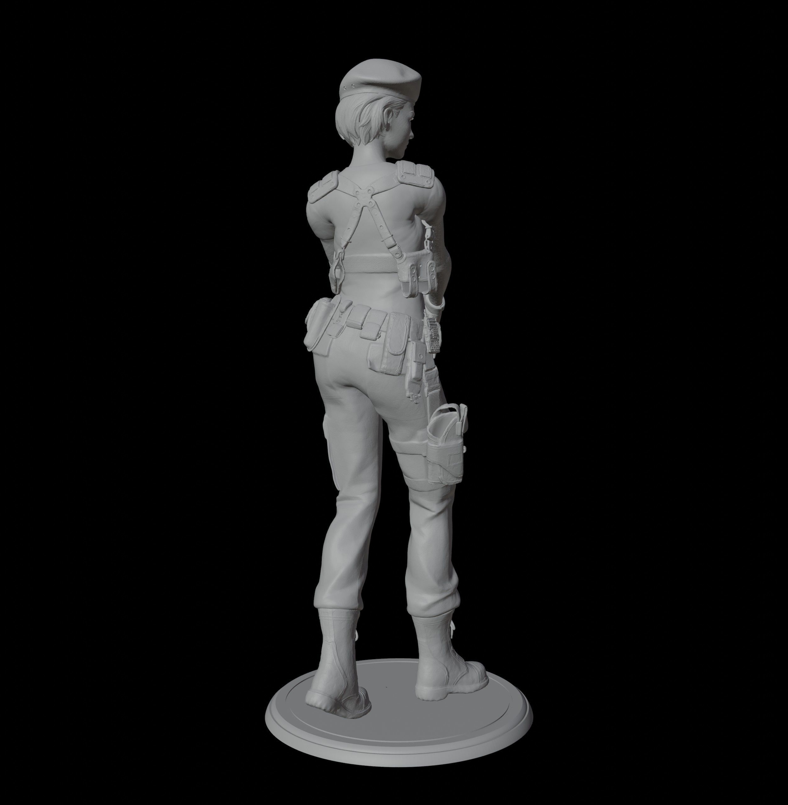Jill Valentine 3D print model_9