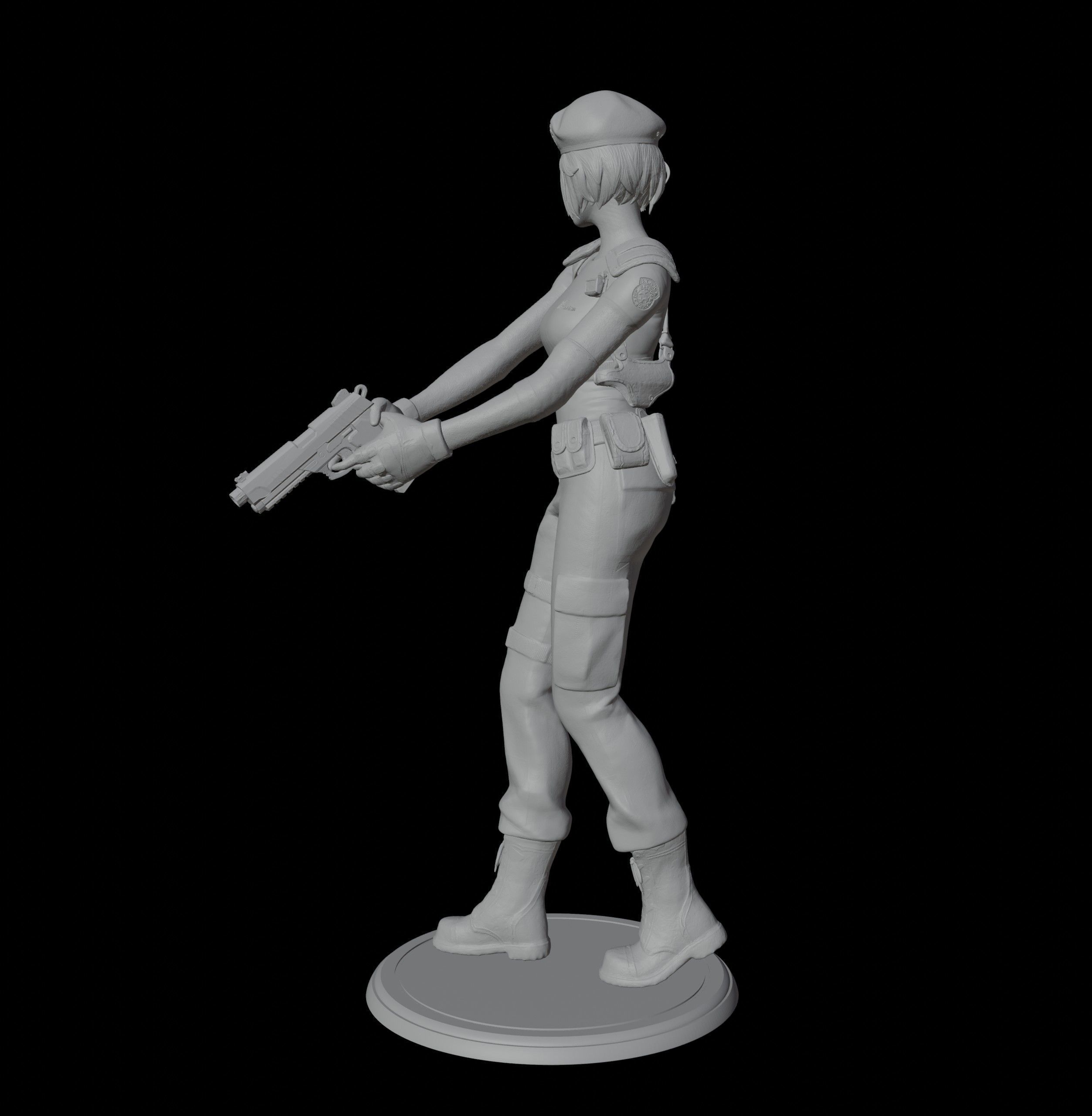 Jill Valentine 3D print model_5