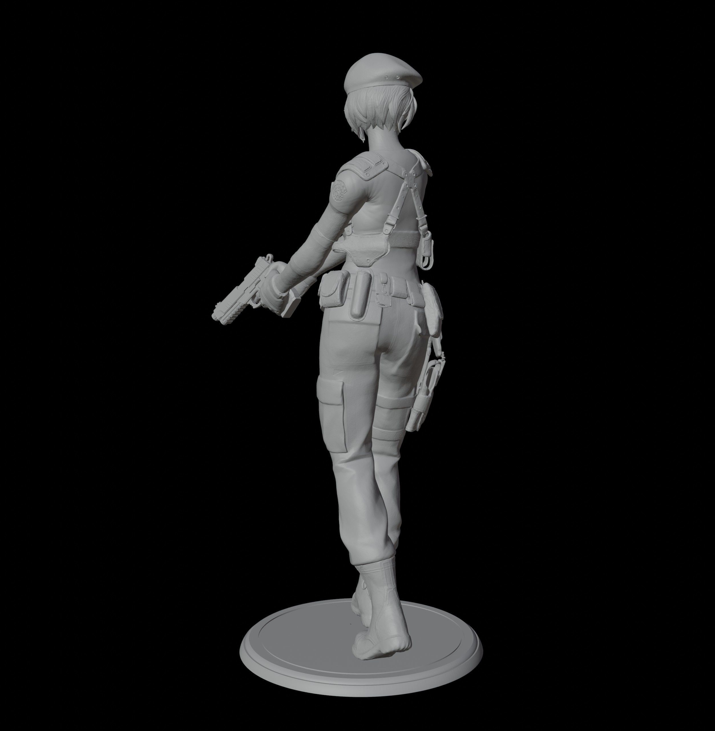 Jill Valentine 3D print model_7