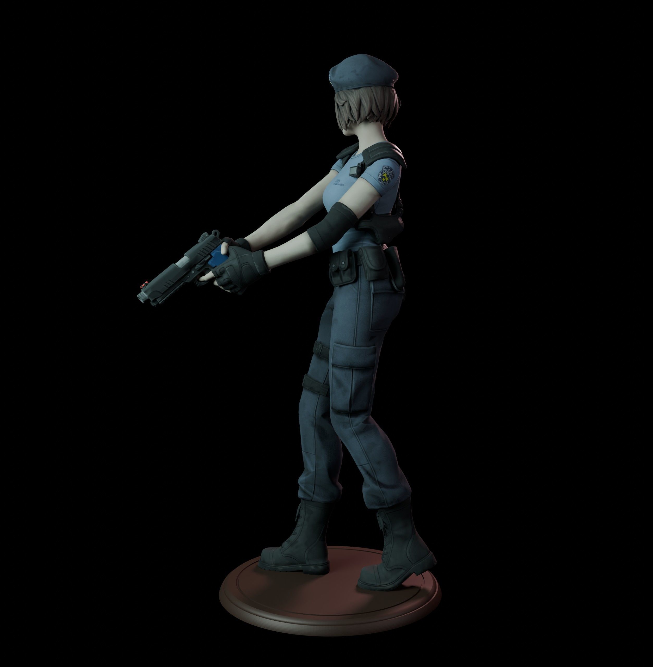 Jill Valentine 3D print model_4
