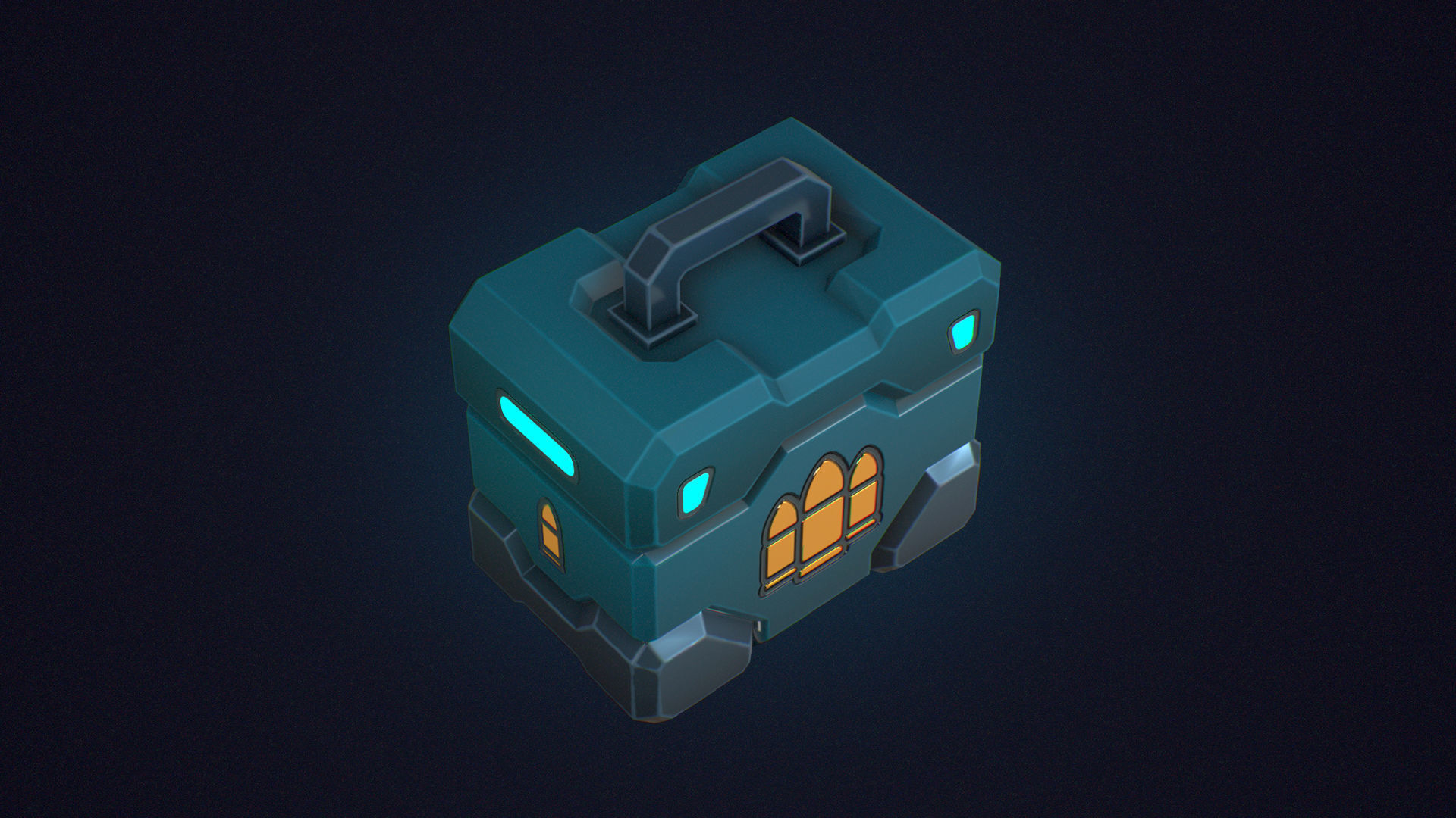 Stylized Ammo Box - Low Poly Game Ready Prop Low-poly 3D model_2