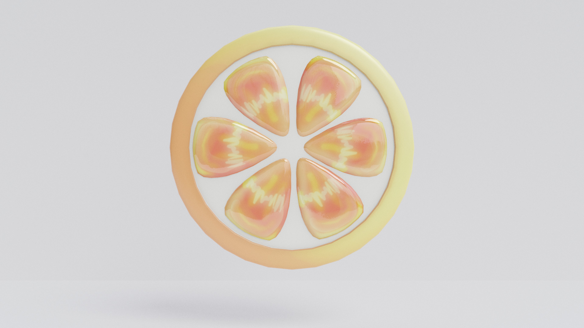 citrus  Low-poly 3D model_2