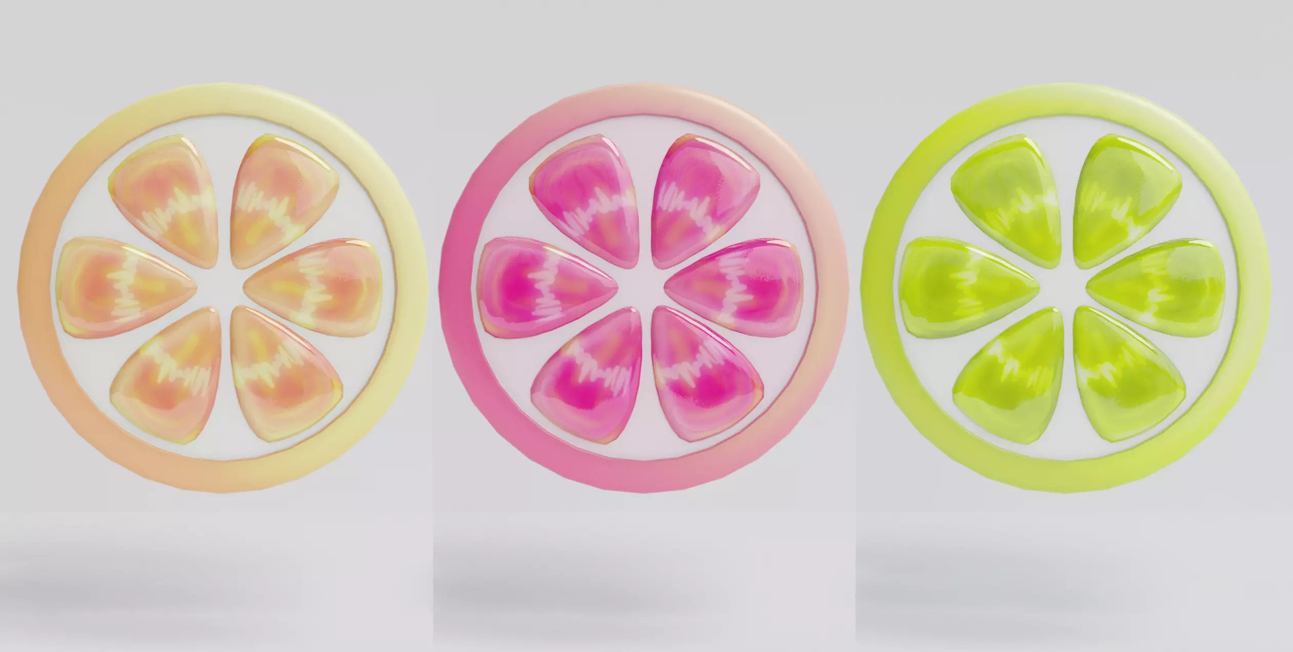 citrus  Low-poly 3D model_0