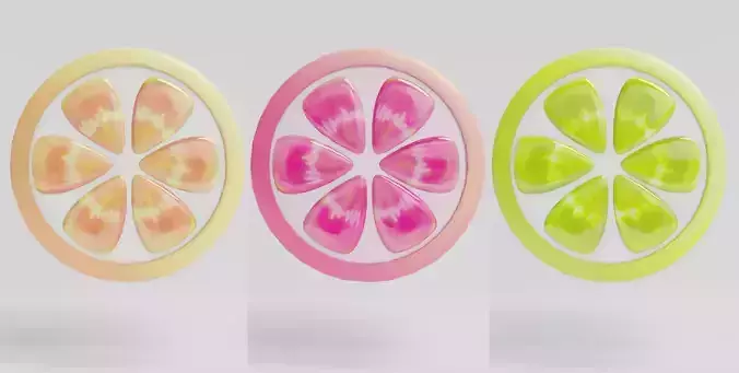 citrus  Low-poly 3D model