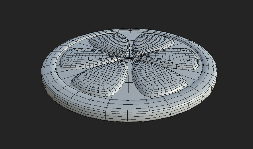 citrus  Low-poly 3D model_8