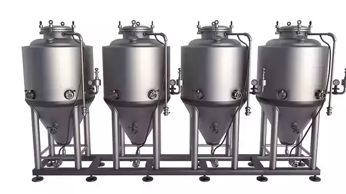 Brewery Fermentation Tank 3D model
