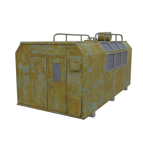 Military Training Wagon 3D model 3