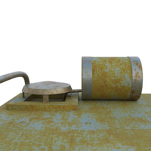 Military Training Wagon 3D model 6